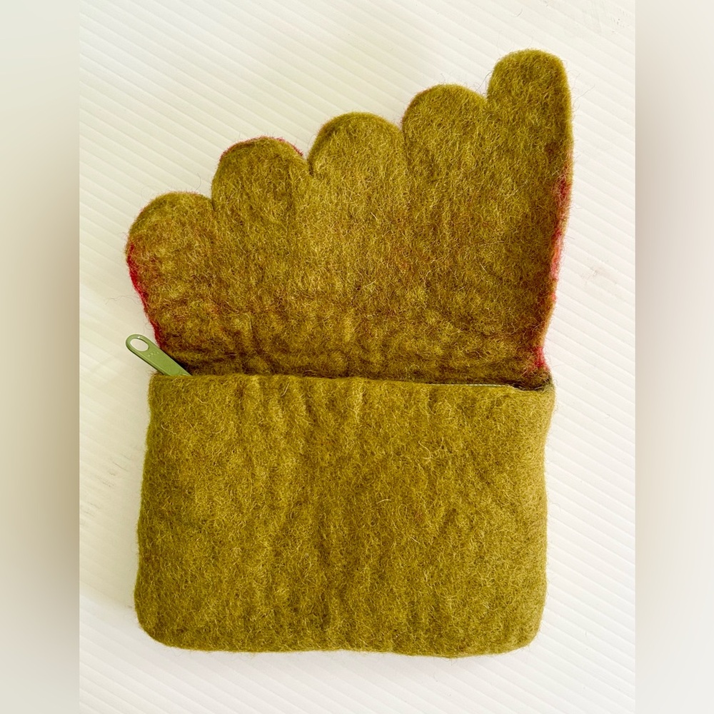 HANDMADE Wool Felted $$$ Purse - Picture 5 of 6